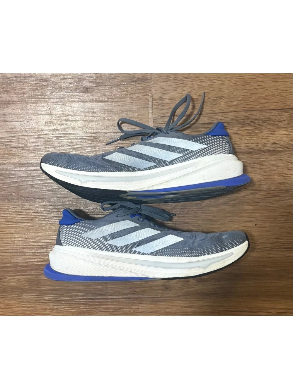 Adidas Supernova Rise 2 Men’s Size 10 Gray Blue Dreamstrike+ Running Shoes